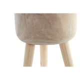 Vaso DKD Home Decor Naturale Legno (24 x 24 x 49 cm)