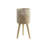 Vaso DKD Home Decor Naturale Legno (24 x 24 x 49 cm)