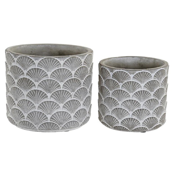 DKD Home Vase Decor Ciment Find Arena (2 PC)