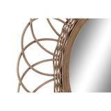 Miroir mural DKD Decor Home Marrone Rattan (77 x 2 x 77 cm)