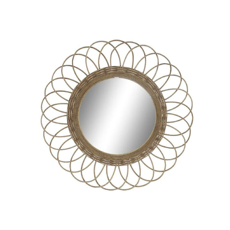 Miroir mural DKD Decor Home Marrone Rattan (77 x 2 x 77 cm)