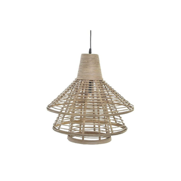 Lampadario DKD Home Decor Marrone Rattan 220 V (43 x 43 x 43 cm) - zannishop