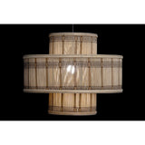 Lampadario DKD Home Decor Marrone Rattan (43 x 43 x 34 cm) - zannishop