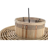 Lampadario DKD Home Decor Marrone Rattan (43 x 43 x 34 cm) - zannishop