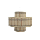 Lampadario DKD Home Decor Marrone Rattan (43 x 43 x 34 cm) - zannishop