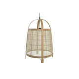 Lampadario DKD Home Decor Marrone Lino Bambù (38 x 38 x 56 cm) - zannishop