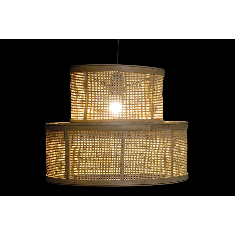 Lampadario DKD Home Decor Marrone Rattan (39 x 39 x 30 cm) - zannishop