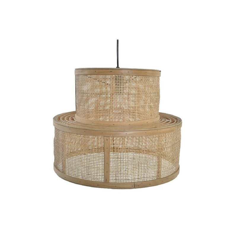 Lampadario DKD Home Decor Marrone Rattan (39 x 39 x 30 cm) - zannishop