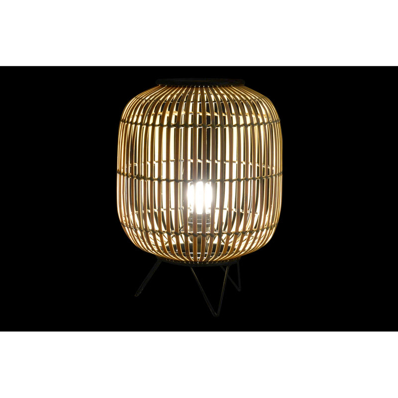 Lampada da tavolo DKD Home Decor Nero Metallo Marrone Bambù (30 x 30 x 40.5 cm) - zannishop