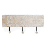 Appendiabiti da parete DKD Home Decor Metallo Legno di mango Indiano (38 x 2 x 11 cm)