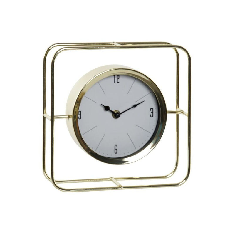 DKD Home Table Watch Decor Golden Metallglas (21,8 x 6 x 21,8 cm)