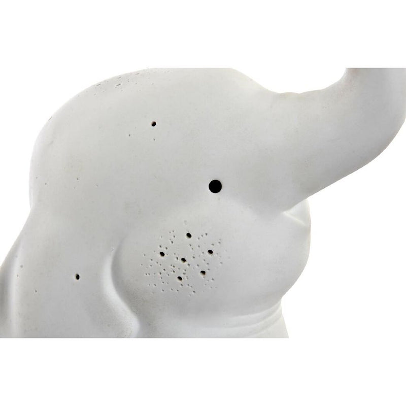 Lampada da tavolo DKD Home Decor Bianco Porțelan 25W 220 V LED Elefant (19.5 x 13 x 22 cm) - zannishop