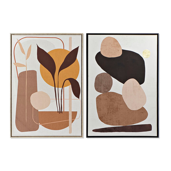 Quadro DKD Home Decor Abstract (2 pcs) (84 x 4.5 x 124 cm)