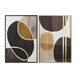 Quadro DKD Home Decor Abstract (2 pcs) (84 x 4.5 x 124 cm)