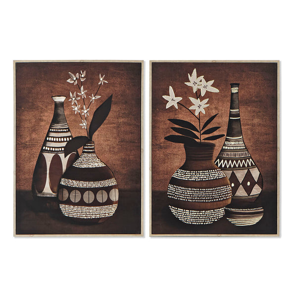 Quadro DKD Home Decor Vaso (2 pcs) (52 x 2.7 x 72 cm)