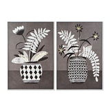 DKD Home Decor Vase Bild (2 PCs) (83 x 4,5 x 123 cm)