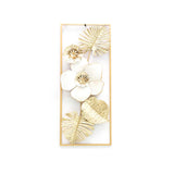 Decorazione da Parete DKD Home Decor Metallo Fiori (2 pcs) (28.6 x 4.4 x 74 cm) - zannishop