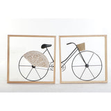 Decorazione da Parete DKD Home Decor Nero Bicicletta Metallo Legno MDF (80 x 2.5 x 40 cm) (2 pcs) - zannishop