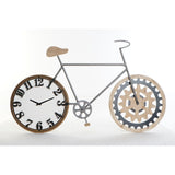 Wall Watch DKD Home Decor Black Bicycle Metal Wood MDF (108 x 6,4 x 63,5 cm)