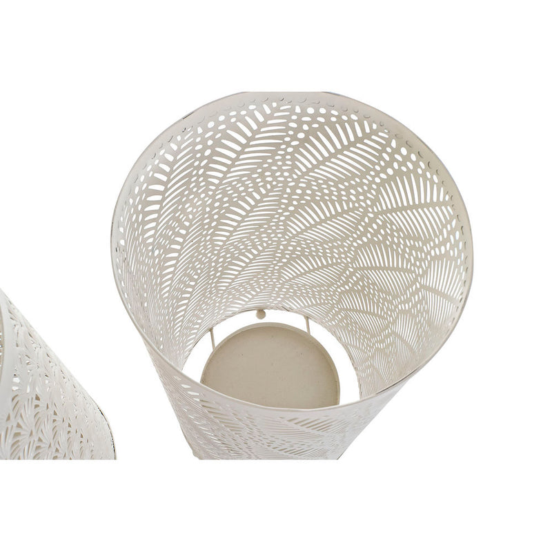 Portaombrelli DKD Home Decor Metallo Bianco (24 x 24 x 45 cm) (2 pcs)