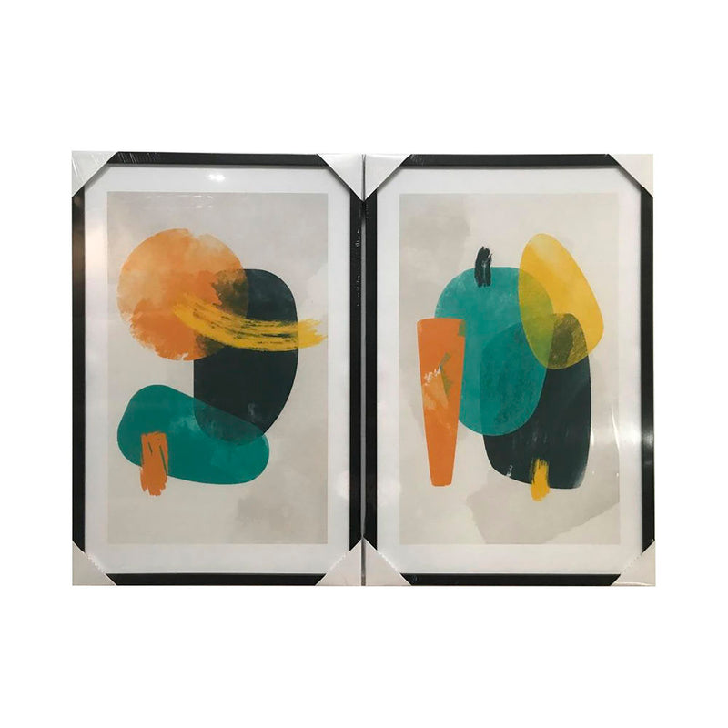 Quadro DKD Home Decor Abstract (2 pcs) (40 x 3 x 60 cm)