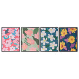 DKD Home Decor Blumenbild (45 x 2,5 x 60 cm) (4 Stcs)