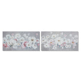 Quadro DKD Home Decor Pino Fiori Tela (2 pcs) (140 x 2.8 x 70 cm) - zannishop