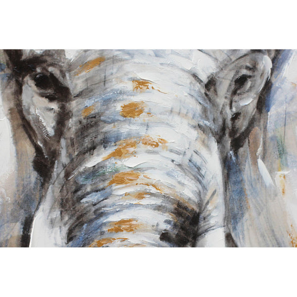 Quadro DKD Home Decor Elefant (100 x 2.8 x 100 cm) - zannishop