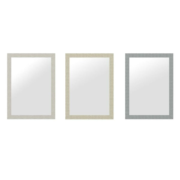 Specchio da parete DKD Home Decor Vetro Grigio Beige polistirene (60 x 2 x 86 cm) (3 pcs) - zannishop