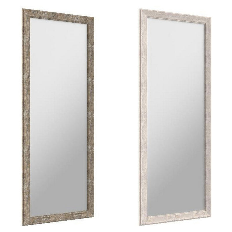 Miroir mural DKD Dec intérieur Polystyrène beige en verre gris (36 x 2 x 95,5 cm) (3 pcs)