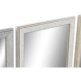 Miroir mural DKD Dec intérieur Polystyrène beige en verre gris (36 x 2 x 95,5 cm) (3 pcs)