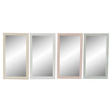 Specchio da parete DKD Home Decor Vetro Rosa Verde polistirene (36 x 2 x 66 cm) (4 pcs) - zannishop