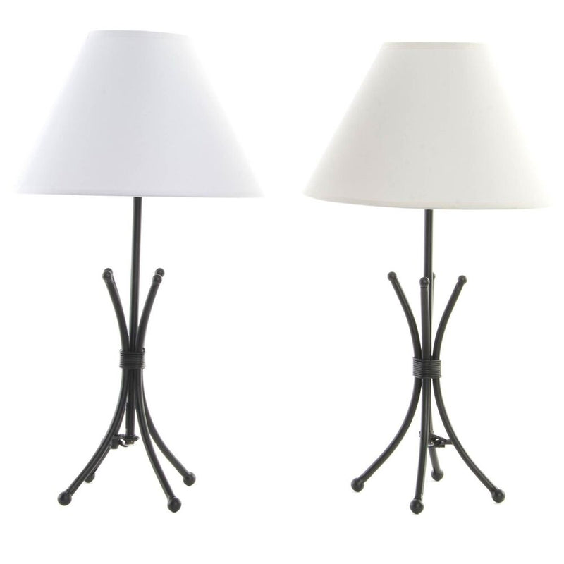 Lampada da tavolo DKD Home Decor Metallo Poliestere 220 V 25W (25 x 45 x 45 cm) (2 pcs) - zannishop