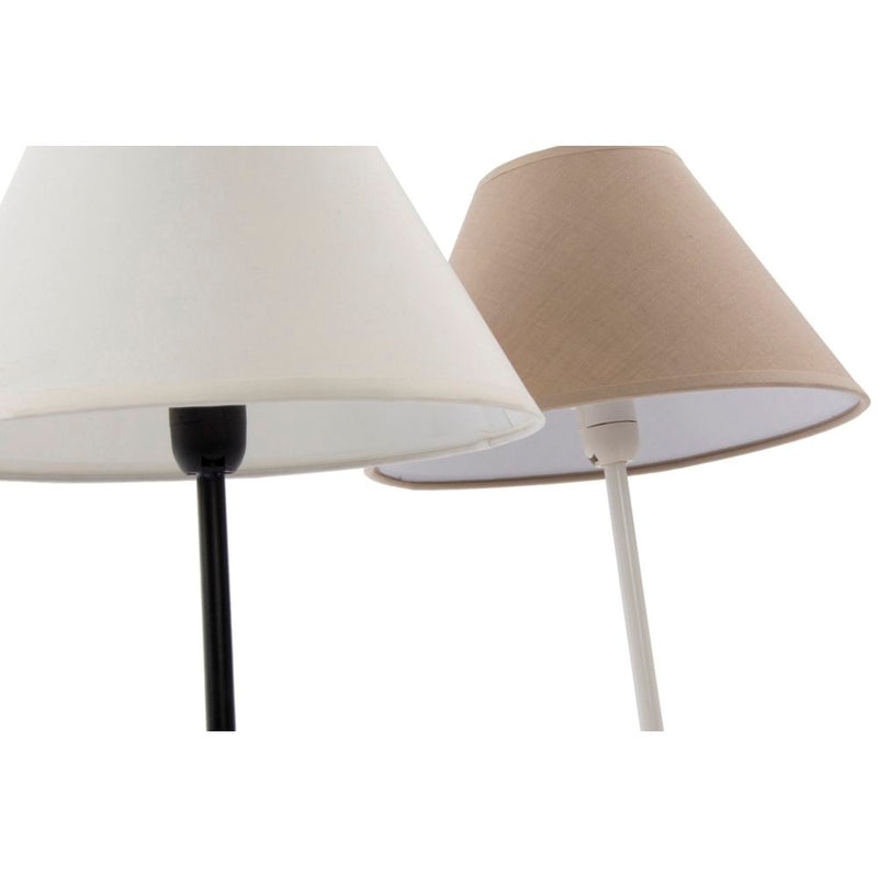 Lampada da tavolo DKD Home Decor Nero Metallo Marrone Poliestere 220 V 40 W (22 x 40 x 40 cm) (2 pcs) - zannishop