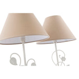 Lampada da tavolo DKD Home Decor Poliestere Metallo Stoffa 220 V 40 W (2 pcs) (25 x 45 x 45 cm) - zannishop