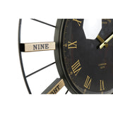 Orologio da Parete DKD Home Decor Vetro Argentato Dorato Ferro (2 pcs) (70 x 7 x 70 cm)