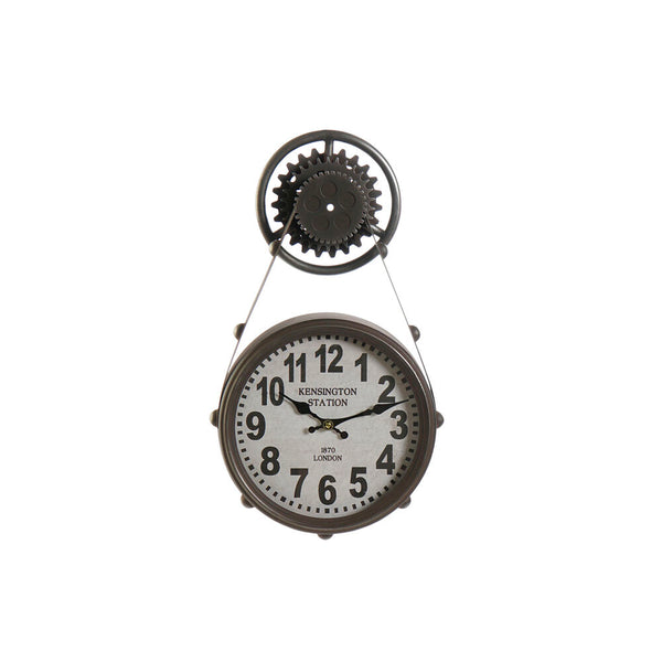 Orologio da Parete DKD Home Decor Vetro Nero Ferro (33 x 8 x 58 cm)