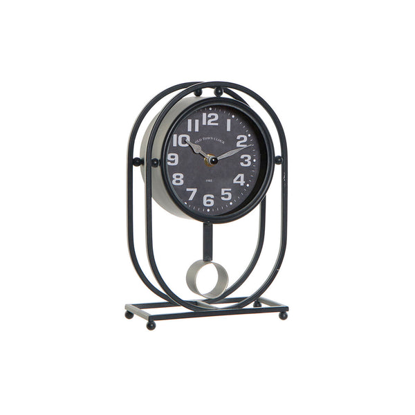 DKD Home Table Watch Decor Black Iron Glass (16,5 x 7 x 25 cm)