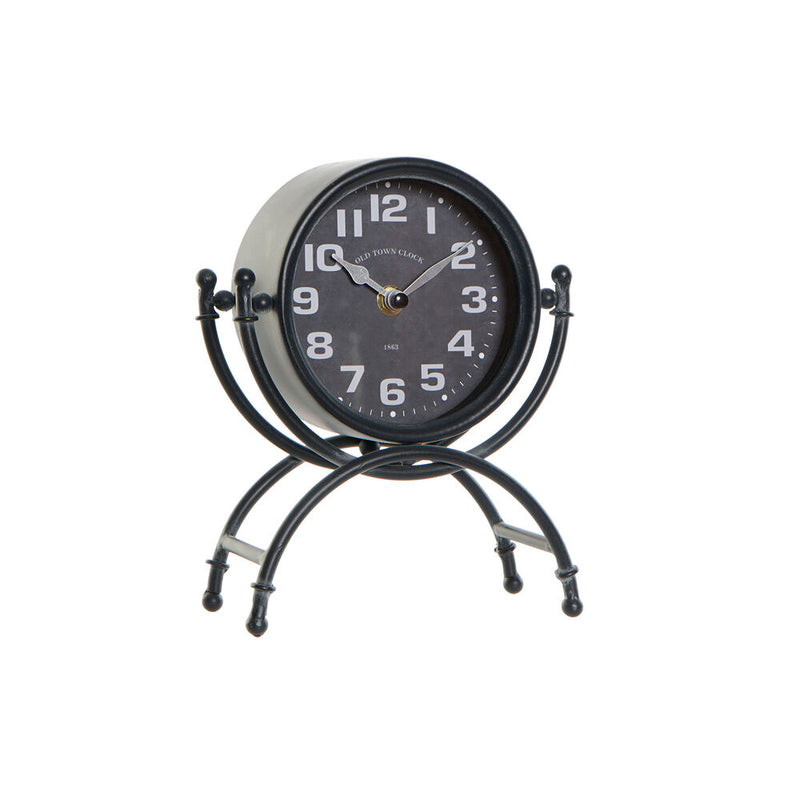 DKD Home Table Watch Decor Black Iron Glass (16 x 7,5 x 21 cm)