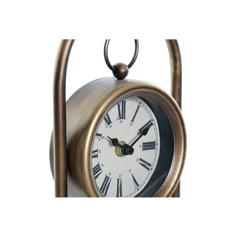 Orologio da Tavolo DKD Home Decor Vetro Dorato Ferro (20 x 10.5 x 25 cm)