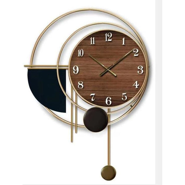 Wanduhr DKD Home Decor Golden Iron MDF Holz (60 x 4,5 x 60 cm)