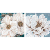 DKD Home Decor Flower Picture (80 x 2,4 x 80 cm) (2 pcs)