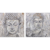 DKD Home Decor Buda Bild (100 x 2,4 x 100 cm) (2 PCs)