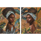 Afrikanische DKD -Wohnkulturbild (90 x 2,4 x 120 cm) (2 PCs)