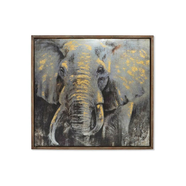 DKD Home Decor Elefant Picture (100 x 4 x 100 cm)