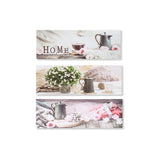 Quadro DKD Home Decor Tela Legno MDF (3 pcs) (90 x 2 x 30 cm) - zannishop