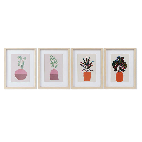 DKD Home Picture Decor Plant (35 x 2,5 x 45 cm) (4 pc)