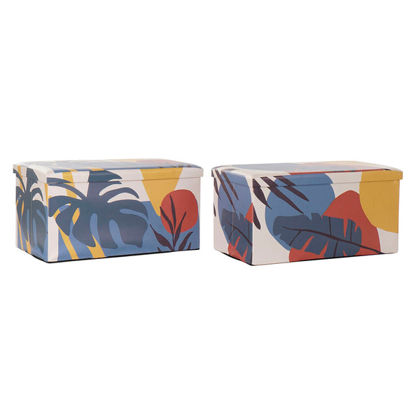 Caja Multiusos DKD Home Decor Poliuretano Multicolor (71.5 x 35 x 36 cm) (2 pcs)