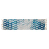 Tappeto DKD Home Decor Azzurro Cotone Chenille (60 x 240 x 1 cm) - zannishop