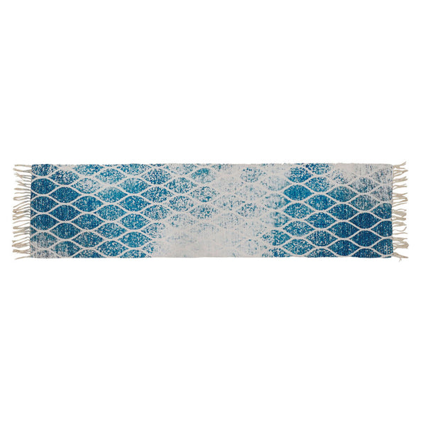 Tappeto DKD Home Decor Azzurro Cotone Chenille (60 x 240 x 1 cm) - zannishop